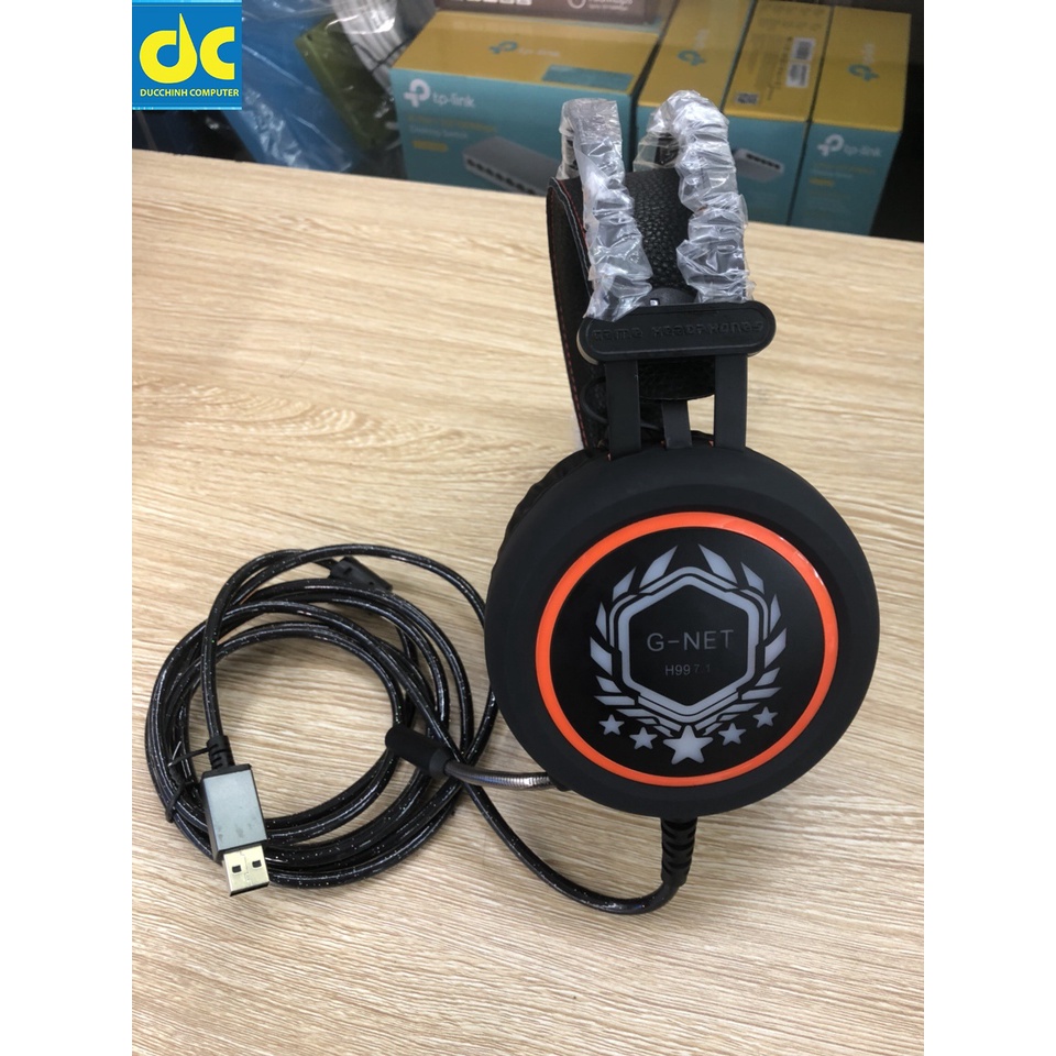 Tai Nghe Chơi Game G-Net H99 Âm Thanh 7.1 - Led RGB