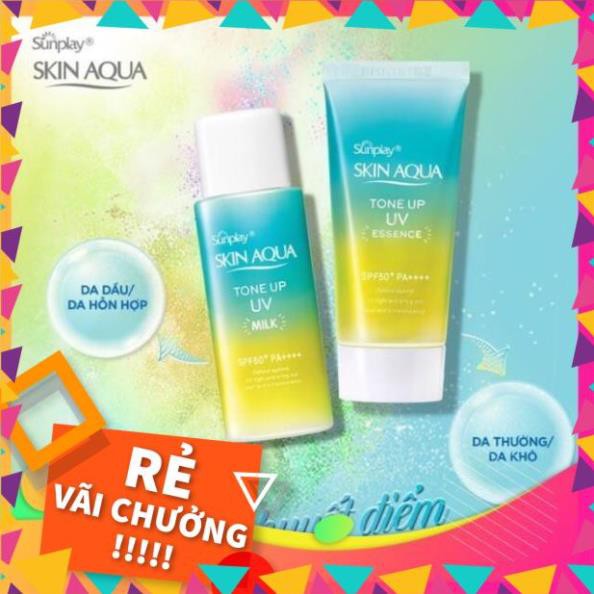 Chống nắng nâng tone sữa chống nắng tone up uv essence /milk MINT GREEN