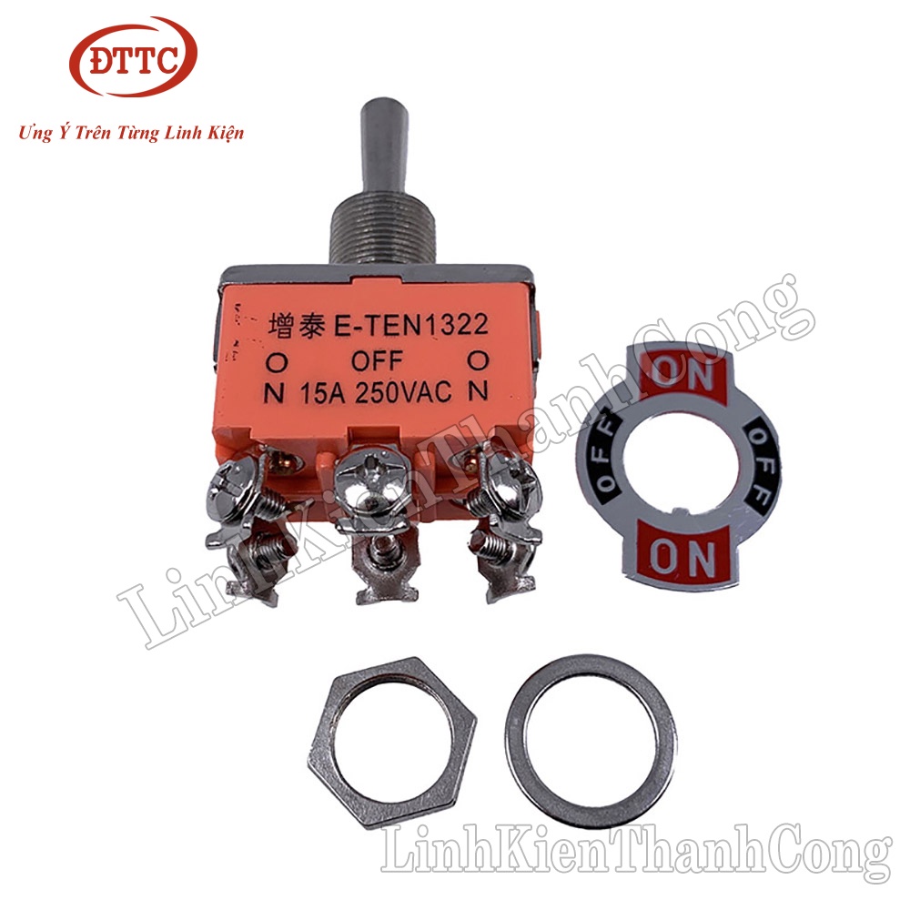 Công Tắc E-TEN1122 15A 250V - 3 Trạng Thái