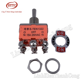 Bộ 2 Chiếc Công Tắc E-TEN1122 15A 250V - 3 Trạng Thái