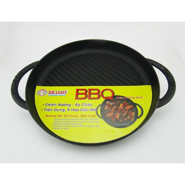 CHẢO GANG BBQ BÒ BẾT CHỐNG DÍNH DRAGON