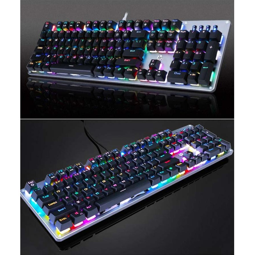 Bàn phím cơ outemu blue swich, KB GAMING HP GK-100F CƠ LED Cao Cấp , Điều hành Syatems: Windows 7/8/10 và cho Mac OS 10.