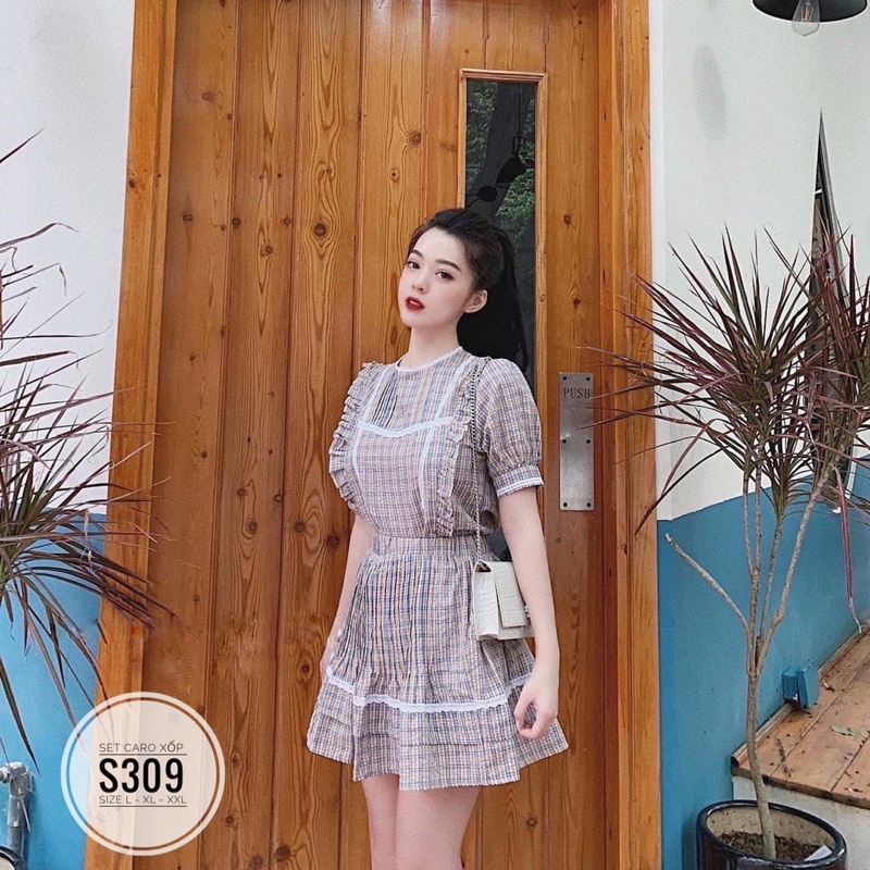 Bigsize Set caro xốp S309