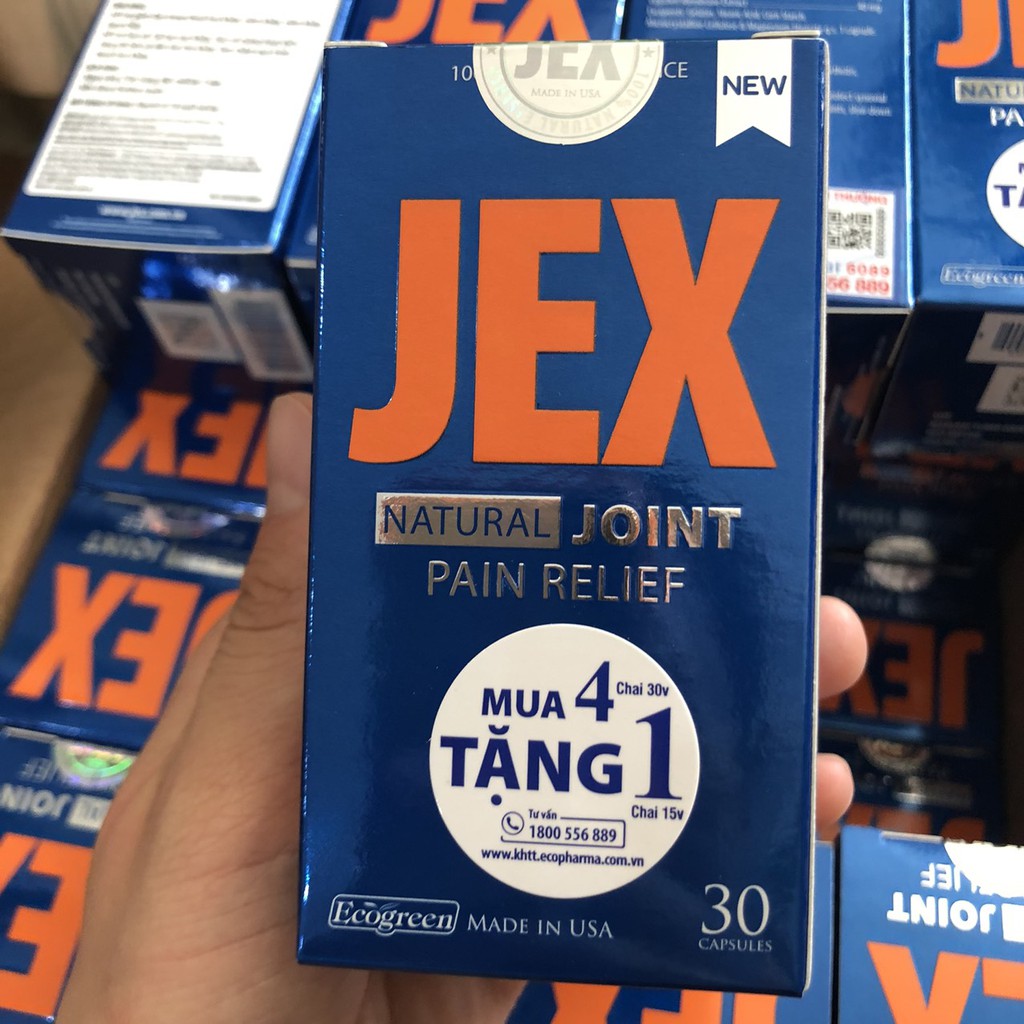 Jex max bổ khớp, tái tạo sụn khớp(MUA 4TANG1) - Lọ 30 viên( MẪU MỚI NÊN ĐẮT HƠN NHA MN)