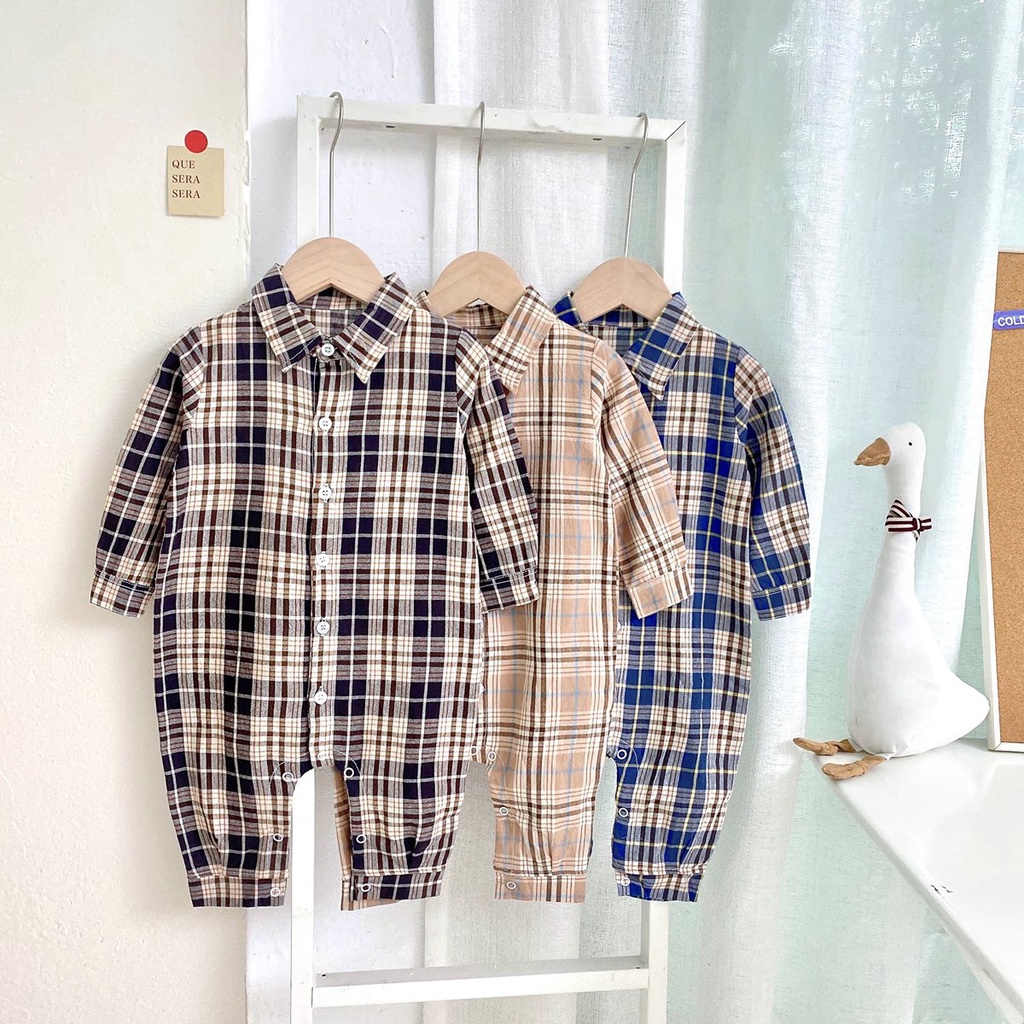 Sanlutoz Trẻ sơ sinh Trai Lãng mạnTuỳ tiệnÁo Plaid Tay áo dài
