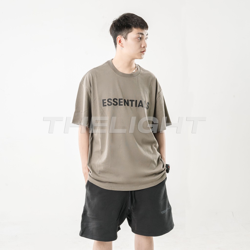 Áo thun tay lỡ FEAR OF GOD FOG ESSENTIALS SS20 phông Unisex nam nữ Cotton oversize form rộng | BigBuy360 - bigbuy360.vn