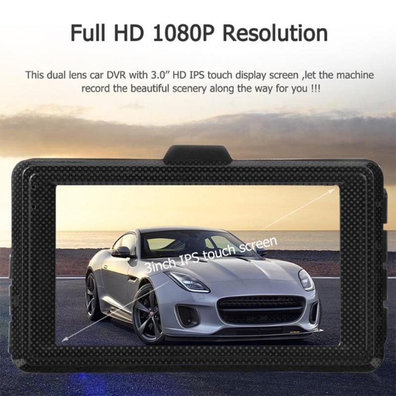 Camera hành trình cảm biến chuyển động quay ban đêm 3.0 Inches 1080P góc rộng 170 độ
 | BigBuy360 - bigbuy360.vn