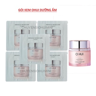 Gói Kem Ohui Hồng Dưỡng Ẩm Chuyên Sâu Làm Da Trắng Hồng, Chống Lão Hóa OHUI Miracle Moisture Cream 1ml