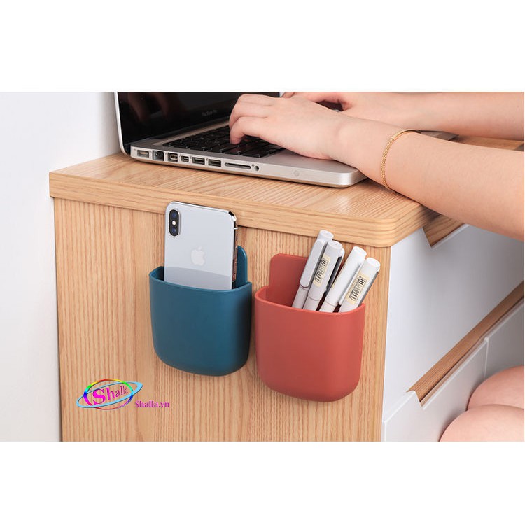 Combo Hộp nhựa dán tường đựng điều khiển remote, điều hoà, tivi LK56 Shalla