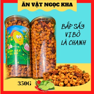 350g🍁Bắp sấy bò lá chanh siêu giòn rụm rụm