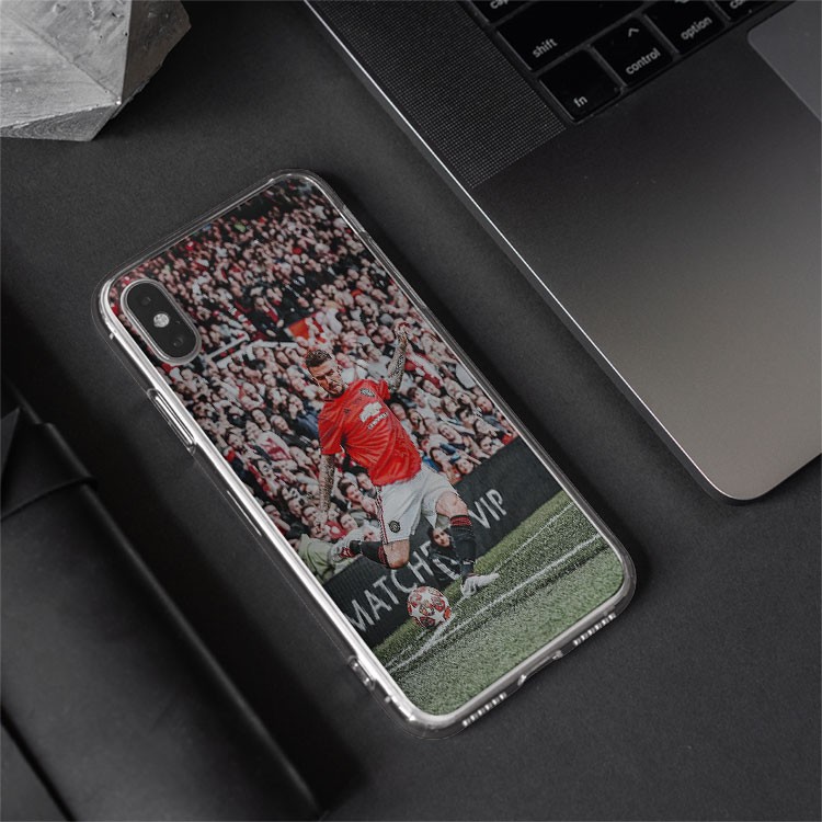 Ốp lưng ốp Iphone D. Beckham  Manchester United shoot bóng trang nhã từ 6 đến 12 MAN20210168