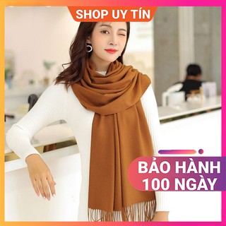 Khăn Quàng Cổ Len Cashmere Nữ - Khăn Choàng Giữ Ấm, Đi Biển Đẹp