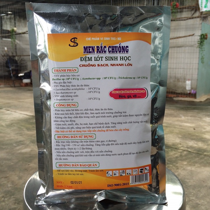 MEN RẮC CHUỒNG: Làm Sạch Chuồng Trại, Vật Nuôi Nhanh Lớn - Tặng 1 Chai Antigum 100ML