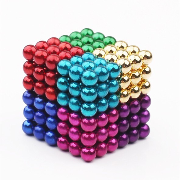 Bi nam châm tròn - Bucky ball 5mm (216 viên, 8 màu), Bi nam châm tròn - bucky ball 5mm 8 màu giúp tăng khả năng tư duy