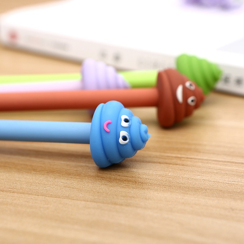 Bút shit tròn nhiều màu B123 hoạt hình bút dễ thương bút kute viết gel