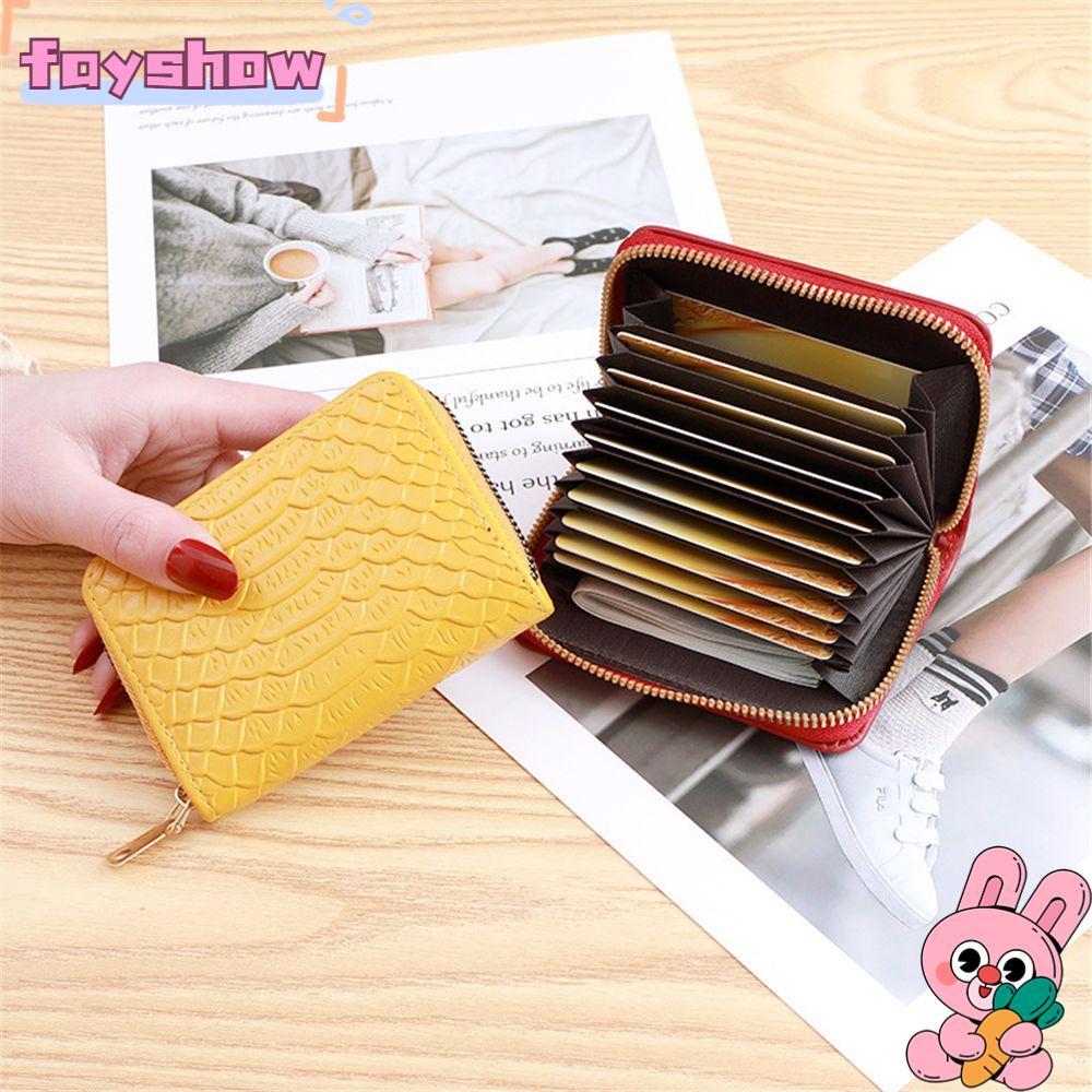 Ví Đựng Thẻ Cỡ Nhỏ Phối Khóa Kéo Chuyên Dùng Cho Nữ