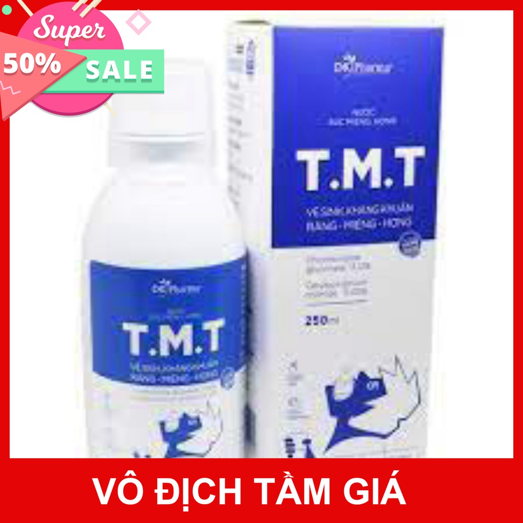 Nước súc miệng súc họng TMT 250ml giúp vệ sinh răng miệng, làm sạch giúp hơi thở thơm mát