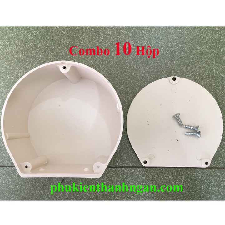 Combo 10 Hộp Kỹ Thuật TRÒN đường kính 11cm - Hộp nối điện âm - 10 hộp kỹ thuật tròn