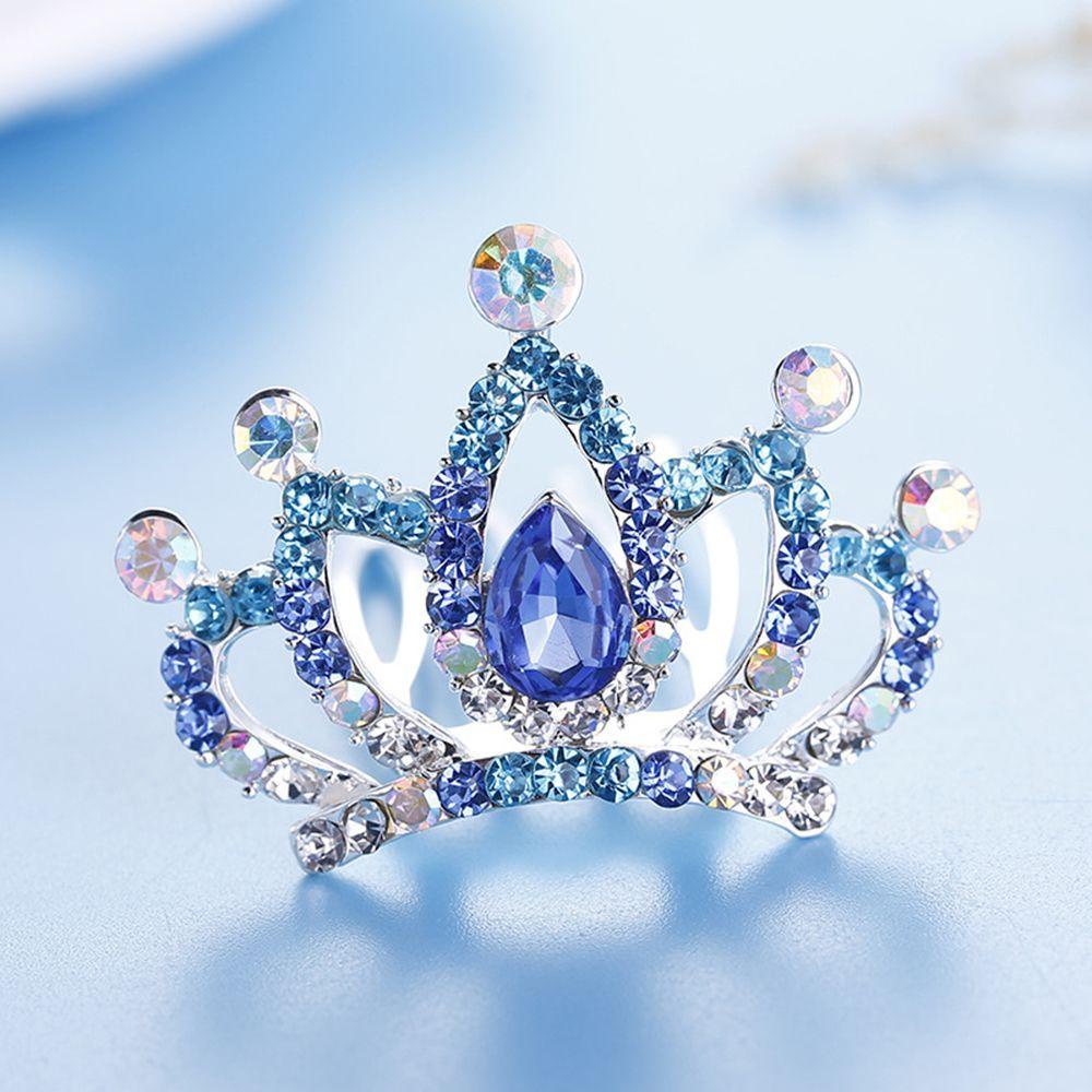 QQMALL Lược Cài Tóc Hình Vương Miện Công Chúa Dễ Thương Cho Bé Gái