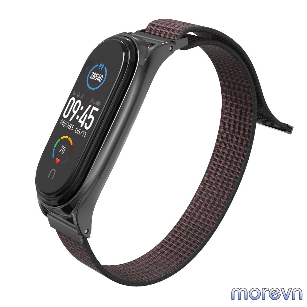 Dây đeo Mi band 4, miband 3 NYLON viền cong PLUS chính hãng Mijobs - dây đeo thay thế mi band 3, miband 4 NYLON (Mijobs)