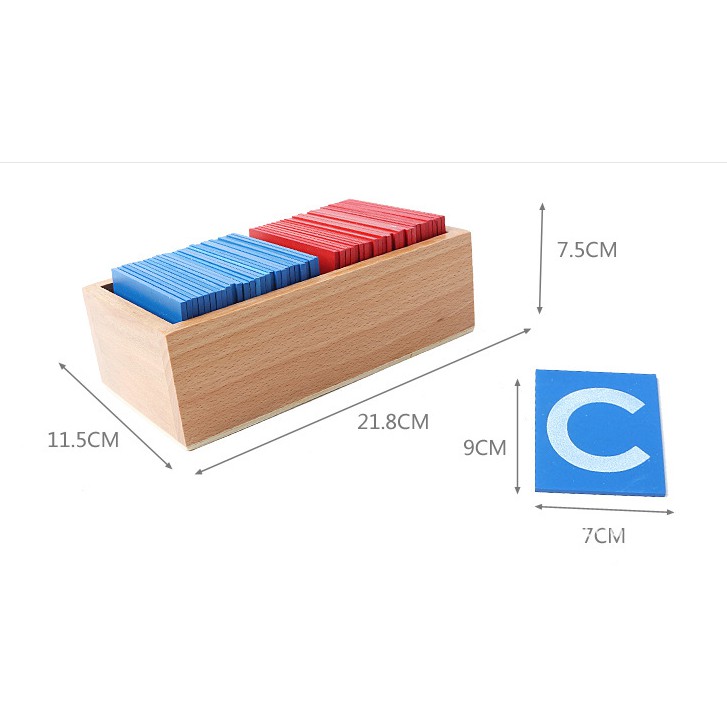 Giáo cụ Montessori - Bộ chữ cái cát nhám - SANDPAPER LETTERS