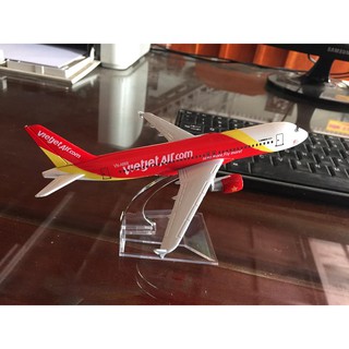Mô hình máy bay Vietjet air 16cm