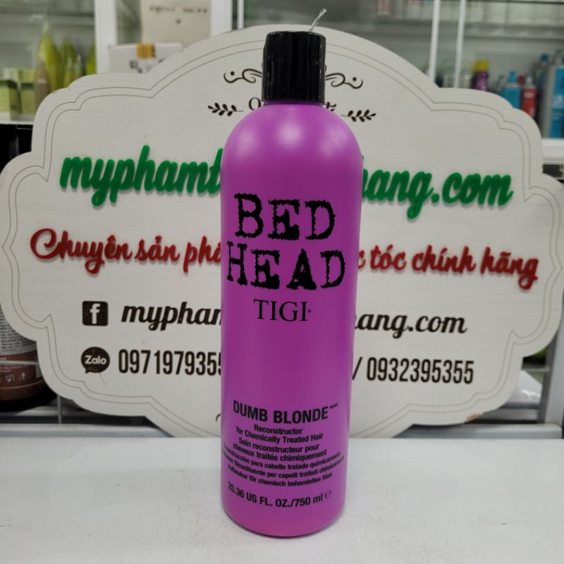 (SALE GIÁ GỐC) DẦU XẢ TẠO PHỒNG TIGI BED HEAD FULLY LOADED VOLUMIZING HOẶC DUMB BLONDE CHO TÓC HÓA CHẤT 750ML