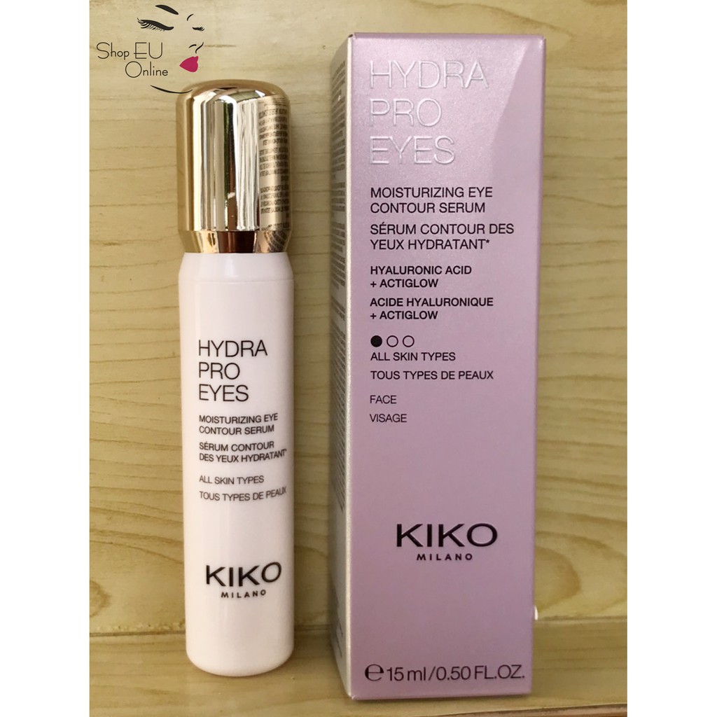 Serum dưỡng mắt Kiko - Hydra Pro Eyes - giảm thâm quầng mắt, giảm túi dưới mắt -  Kiko Milano - Italy