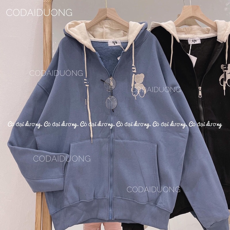 áo khoác nỉ gấu kéo khoá | BigBuy360 - bigbuy360.vn