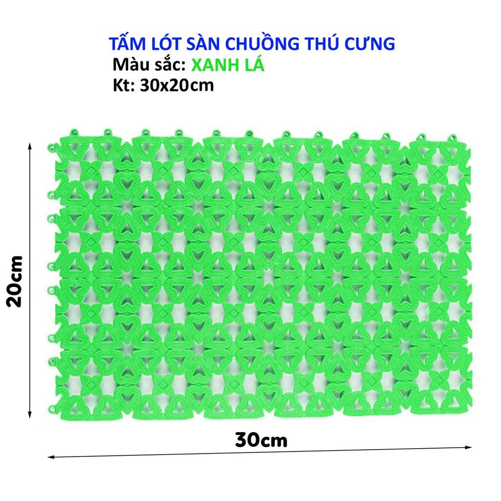 Tấm Nhựa Lót Chuồng Chó Mèo Nhiều Màu bằng nhựa PVC 20x30cm