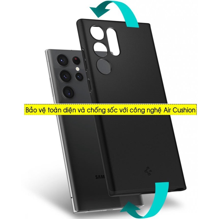 Ốp lưng Samsung Galaxy S22 Ultra / S22 Plus Spigen Thin Fit - Hàng Chính Hãng