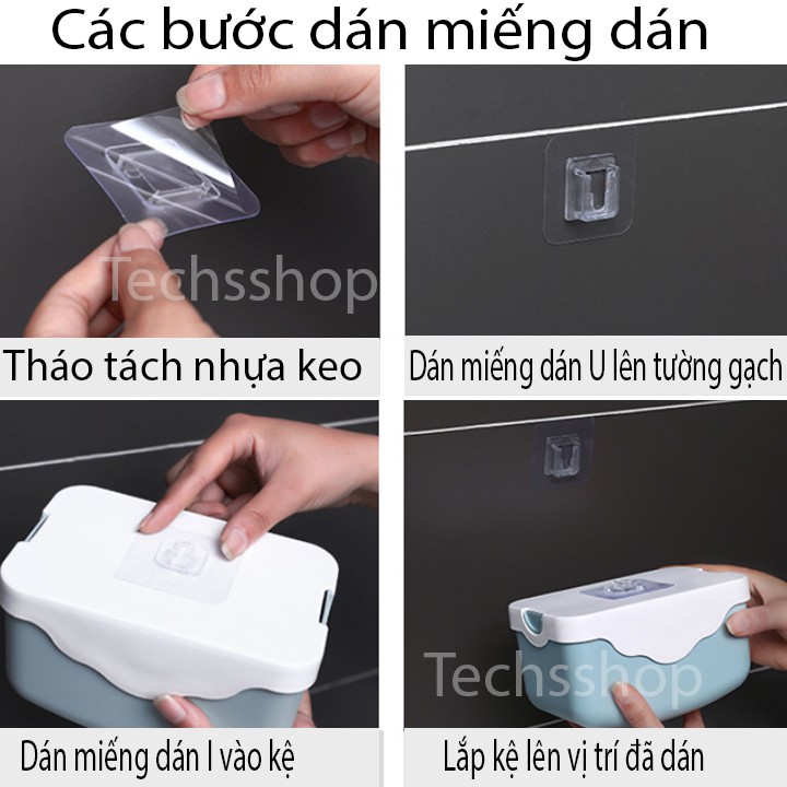 Cặp Miếng Dán U và I Thần Thánh Treo Đồ Vật Dễ Dàng - Miếng Keo Dán Kệ Thay Thế Đa Năng