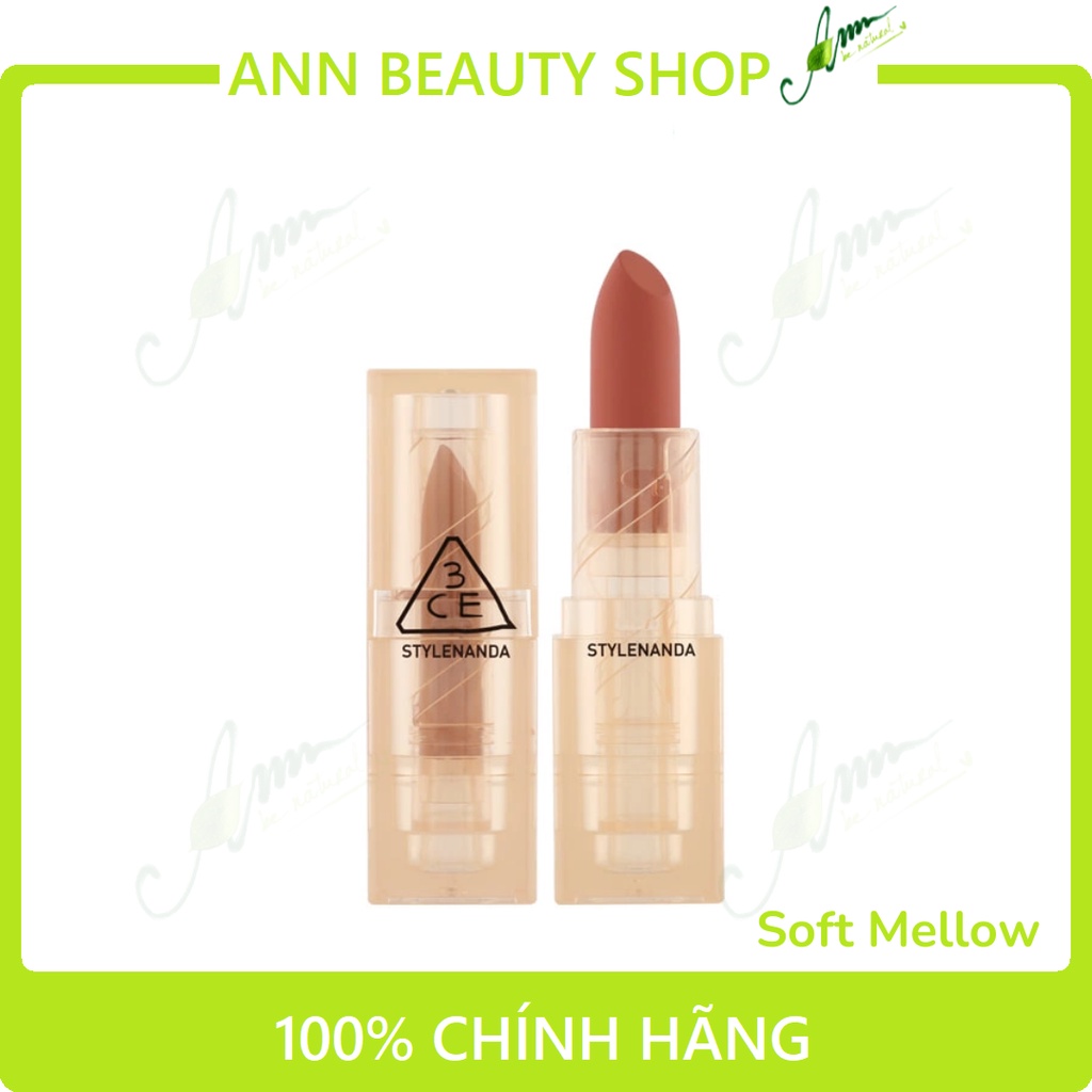 Son Thỏi Lì 3CE Soft Matte Lipstick 3.5g