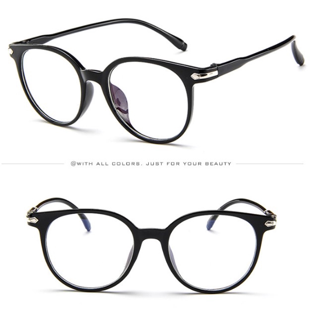 Mắt Kính Chống Bức Xạ Gọng Trong Suốt Phong Cách Cổ Điển Cho Nam Và Nữ