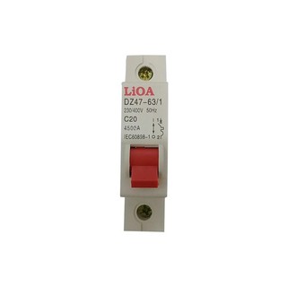 Cầu dao 1 pha dòng cắt 4.5 (kA) Lioa