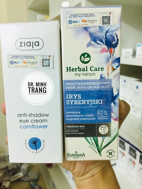 (CHÍNH HÃNG) Thanh Lăn Tan Bọng Mắt Và Chống Nhăn Farmona Herbal Care Siberian Iris Anti- wrinkle Eye Roll- on Cream | BigBuy360 - bigbuy360.vn