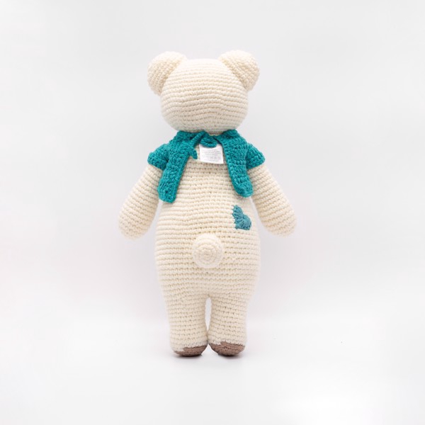 Thú bông len Gấu Bobbie mũm mĩm - WT-179ACR-M-L