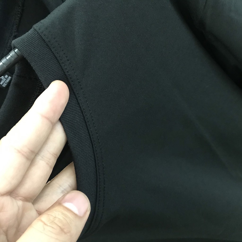 Áo Thun Màu đen Trơn SISAIGON, áo thun cotton Nam Nữ Vải Dày Mịn Giá Rẻ Đủ Size Cho Mọi Lứa Tuổi