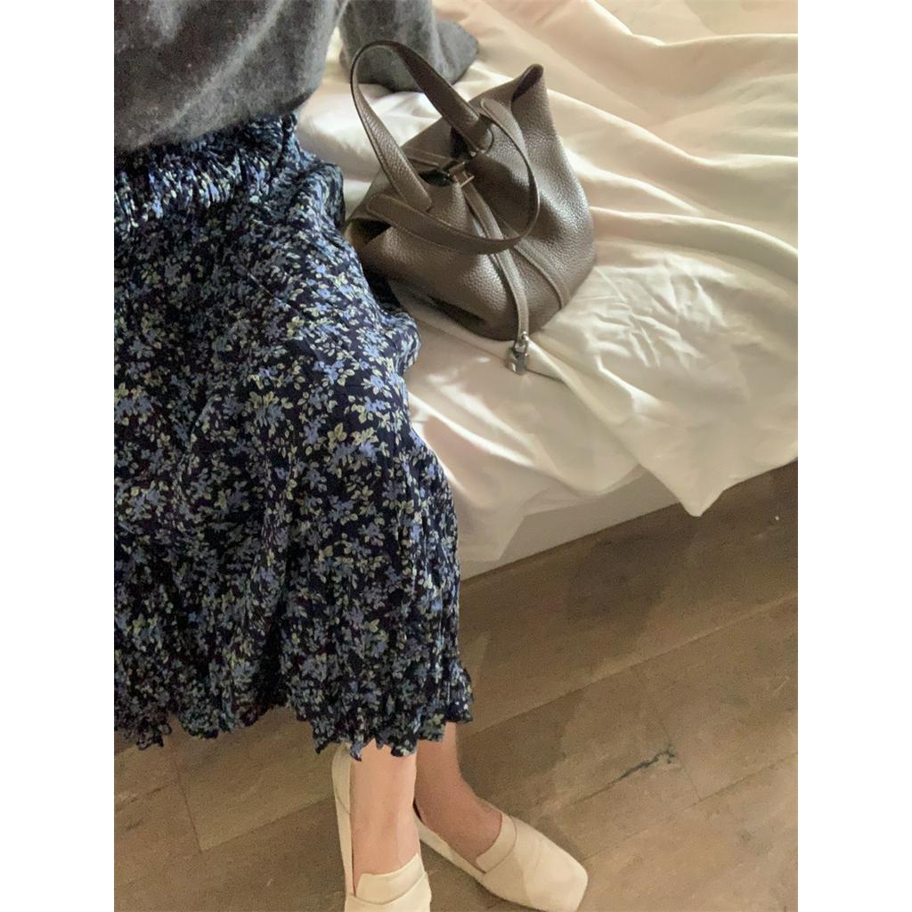 Chân Váy Hoa Dáng Dài Phong Cách Retro Thời Trang Nữ 61837