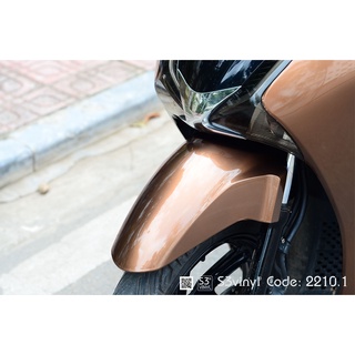 Decal xe máy nâu cà phê