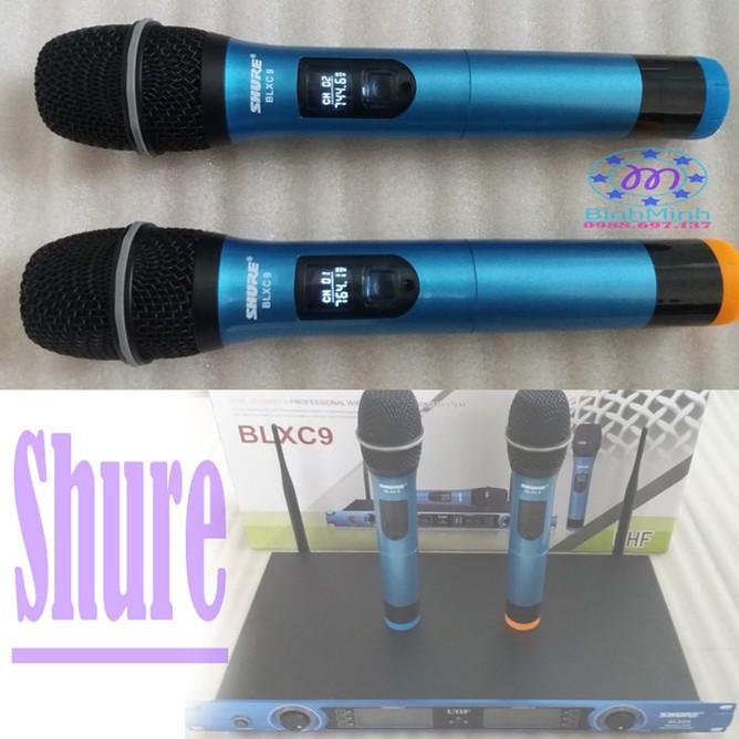 MICRO SHURE BLX C9 không dây | Bộ Micro hát karaoke