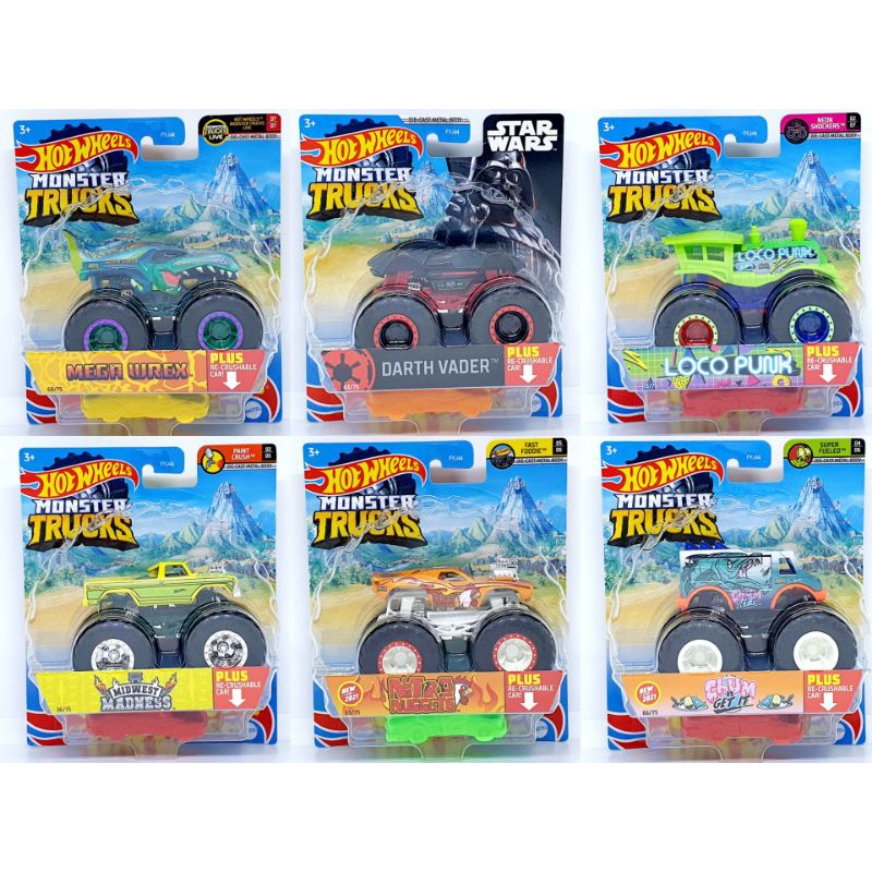 Hot Wheels Xe Tải Quái Vật Kỷ Jura Độc Đáo
