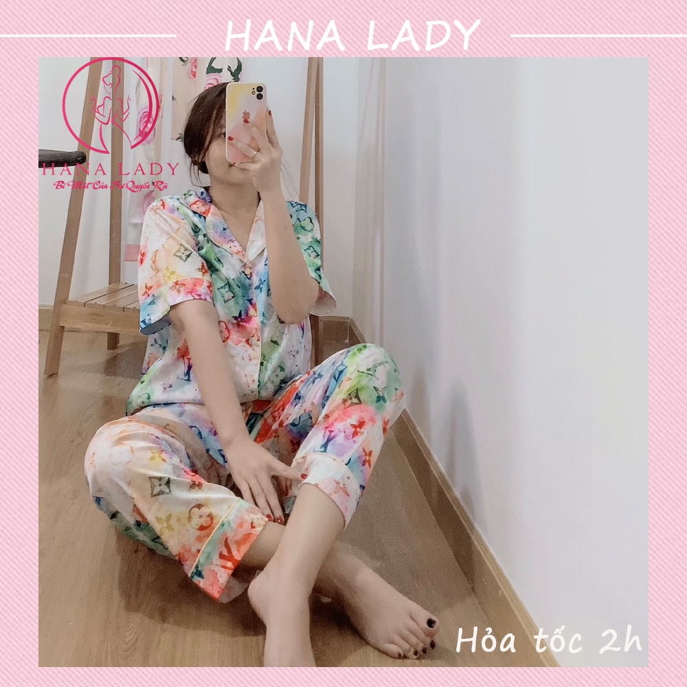 Đồ mặc nhà bigsize - Đồ ngủ pijama lụa ngắn size lớn cao cấp