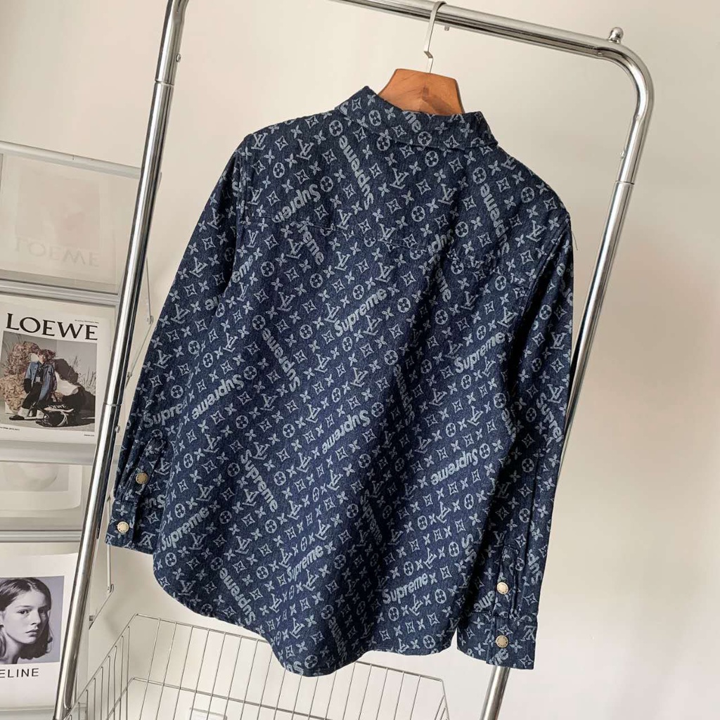 Áo sơ mi bò nam thời trang cao cấp Louis Vuitton LV phong cách trẻ trung, thời thượng