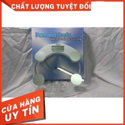 [Xả kho + free ship] Cân điện tử trong suốt bằng kính cường lực hình tròn tối đa 180KG