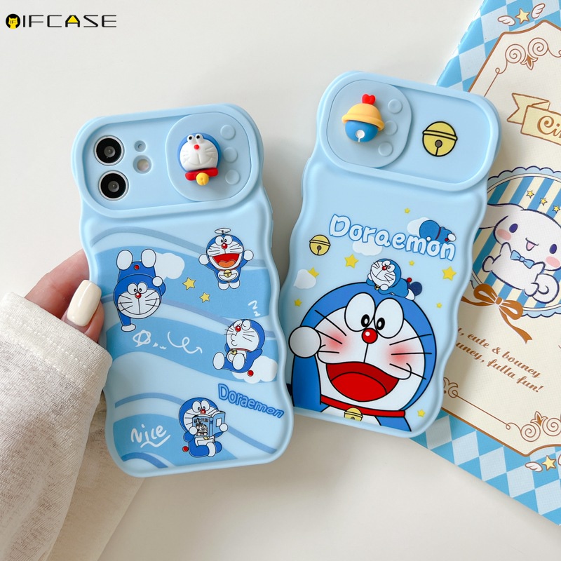 Ốp Điện Thoại Dẻo Họa Tiết Hoạt Hình Doremon Dễ Thương Chống Sốc Cho iPhone 13 12 11 Pro Max