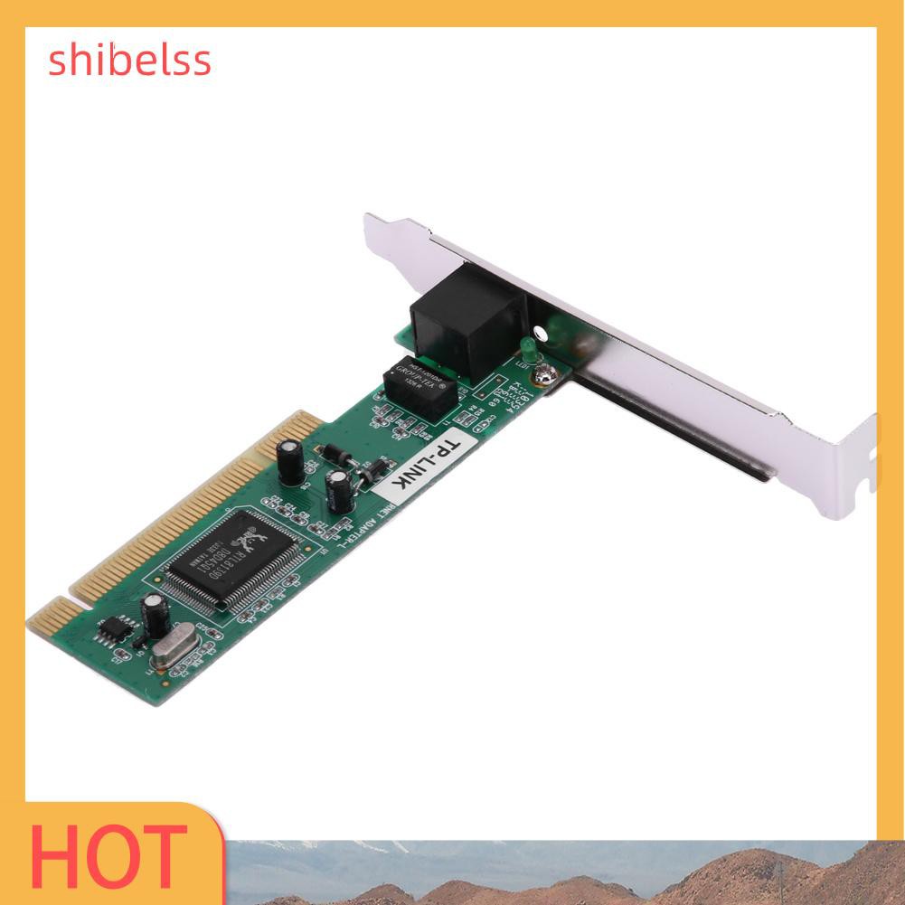 Thẻ Mạng Lan Shibelsss Pci Realtek Rtl8139D 10 / 100m 10 / 100mbps Rj45