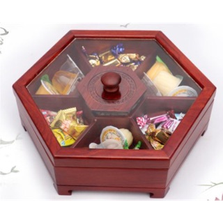 Hộp đựng bánh kẹo bằng gỗ hương