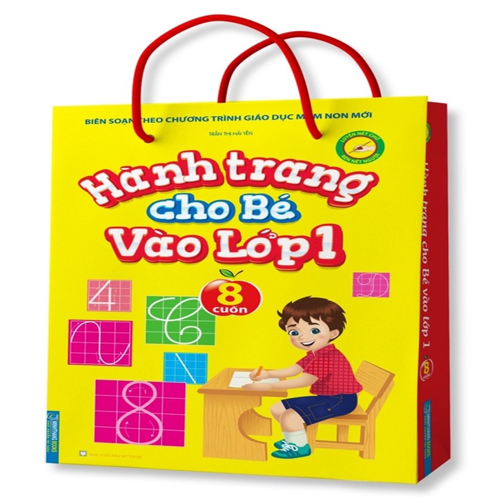 Sách - Túi hành trang cho bé vào lớp 1 (8 cuốn)