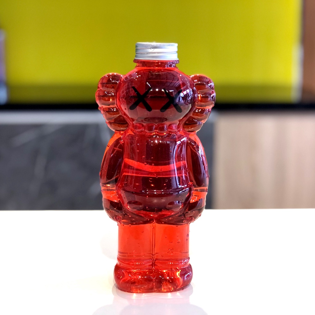 Chai Trà Sữa Hình Gấu Kaws - 700ml - Chai nhựa PET trang trí hoặc đựng đồ uống dễ thương-Nguyên Liệu Trà Sữa CRICKET